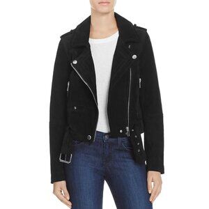 [BLANKNYC] Women's Suede Belted Moto Biker Jacket Medium